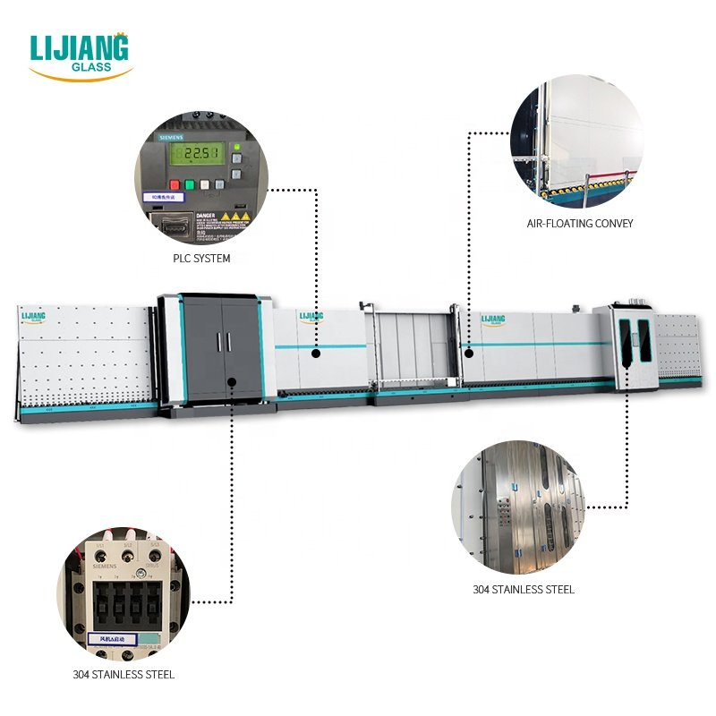 LJBZ2535 Professional Vertical Automatic Insulating Glass Production Line with Auto External Joint Plate Pressing Function